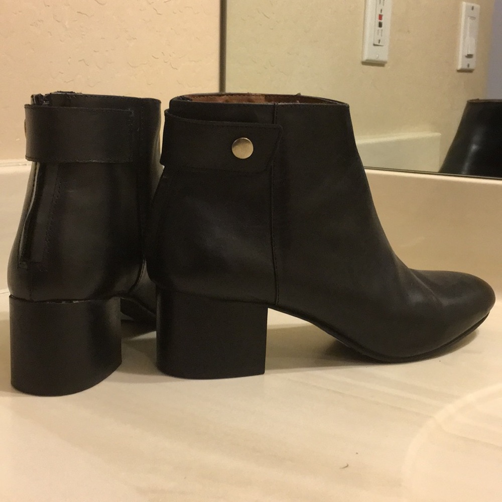 Heeled Black Booties